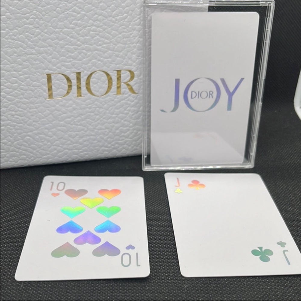 ❤️ Dior Joy Limited Edition Playing Cards Holographic Luxury Hearts New Pick 1 - Picture 2 of 8
